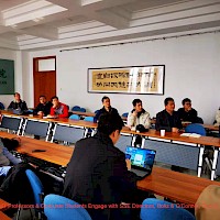 CUMT Professors & Graduate Students Engage with SSE Directors, Boltz & O'Connor, Oct 18, 2019
