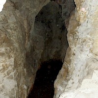 Diamante. Chon old working. Flooded shaft.