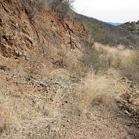 Diamante. La prieta mine. Dirt road access.