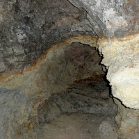 Diamante. La prieta mine.  Small stope.